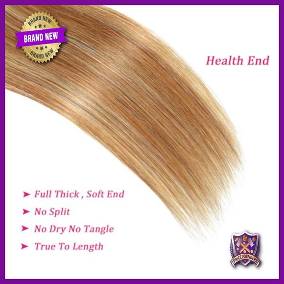 30 Inch Brazilian Straight Human Hair Extensions 100% Virgin Unprocessed